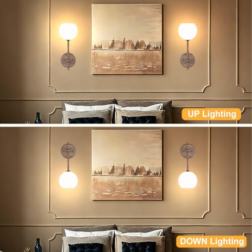 Walnut Grain Battery Operated Wall Sconces Set of 2 (2 Count)