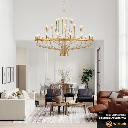 51.2" Large Gold Chandelier