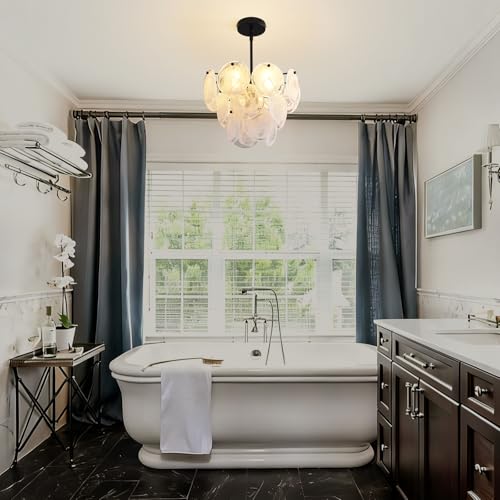 Black Glass Pendant Light