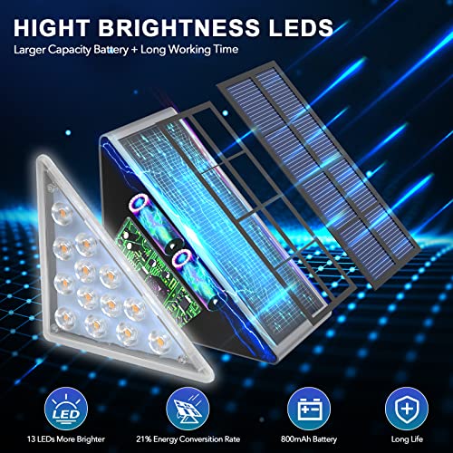 LED Solar Step Lights Waterproof Outdoor Stair Lights (2 Count)