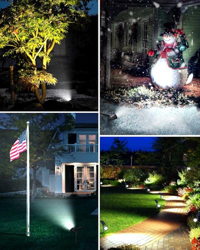 Solar Spot Lights Outdoor Waterproof IP65 (2 Count)
