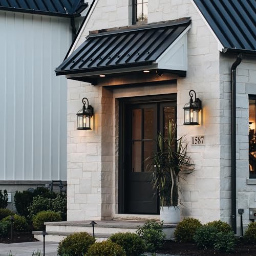 15.5" Outdoor Porch Sconce Lights (2 Count)