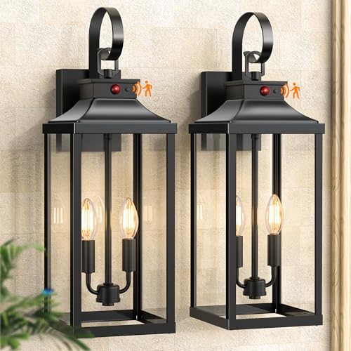25" Large Motion Sensor Outdoor Wall Lights