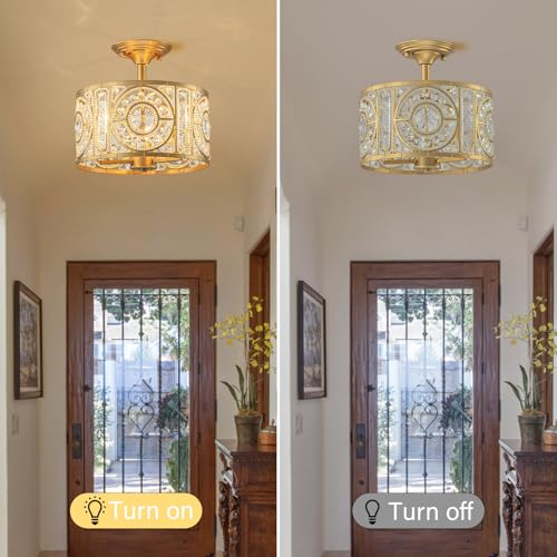 Semi Flush Mount Chandelier for Dining Room
