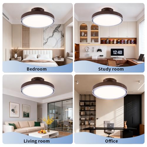 Bladeless Ceiling Fans with Lights and Remote