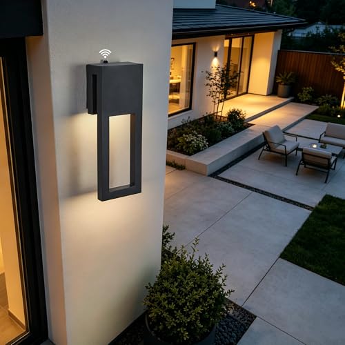 Outdoor Wall Sconce with Photocell Sensor