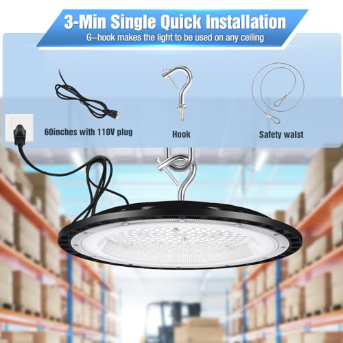 20 Pack 300W UFO Led High Bay Light (20 Count)