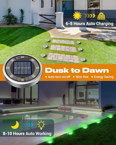 16 Pack Solar Lights Outdoor Waterproof (16 Count)