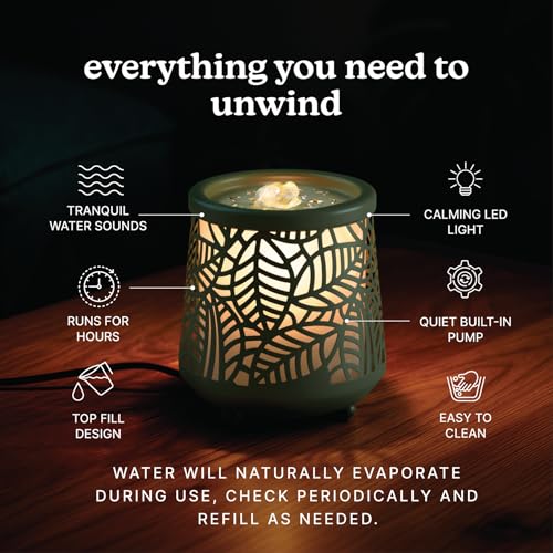Indoor Relaxation Fountain with Light & Natural Sound