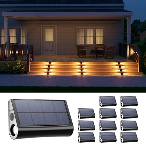 12 Pack Solar Step Lights (12 Count)