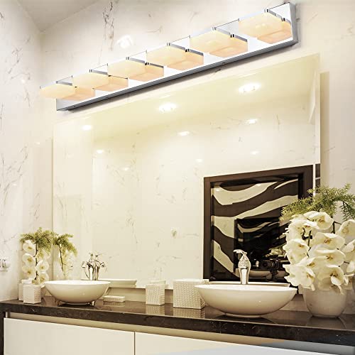 3 Colors Dimmable Bathroom Light Fixtures Over Mirror