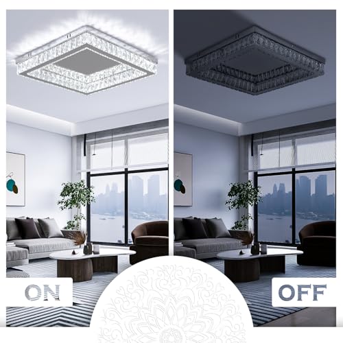 Modern Square Crystal Chandelier