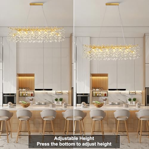 47.2" Modern Crystal Chandelier
