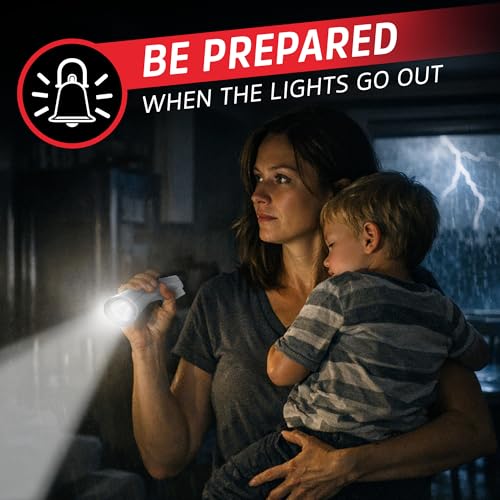 Auto On LED Flashlights Rechargeable (3 Count)