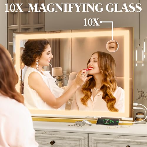 Vanity Mirror with Lights 32"x22"