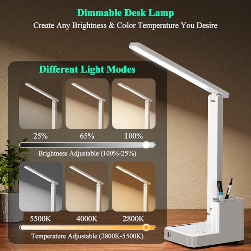 LED Desk Lamp USB A