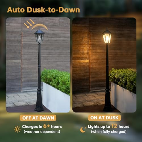 Outdoor Solar Lamp Post Light