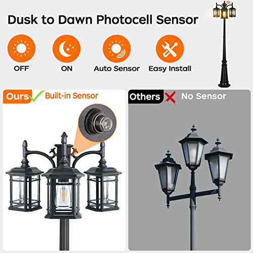 Dusk to Dawn Outdoor Lamp Post Lights