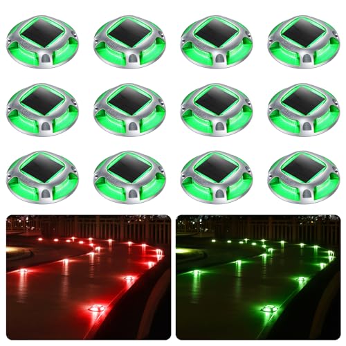 Solar Driveway Lights Outdoor 12 Pack (12 Count)