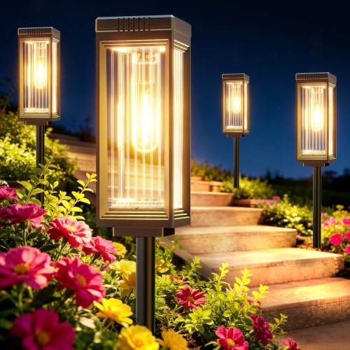 Solar Pathway Lights Outdoor (6 Count)