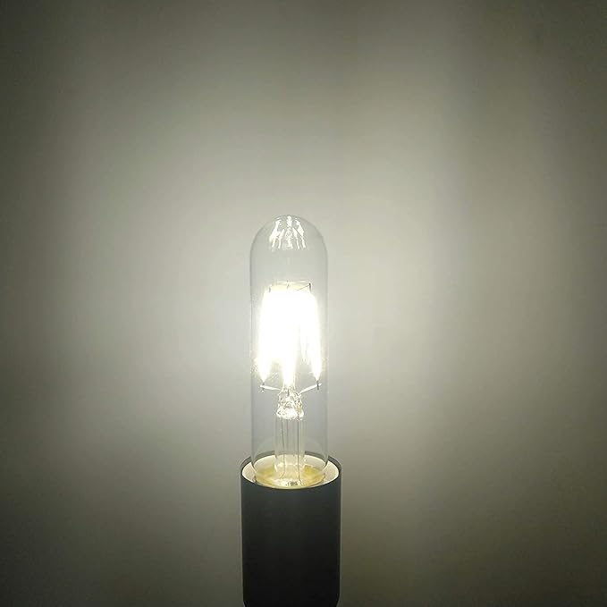 T10 LED Bulbs Daylight 4000K LED Tubular Edison Light Bulbs 4W Dimmable Tube Vintage Led Bulbs 40 Watt Equivalent,E26 Medium Base, LED Filament Retro Bulb for Desk Lamp, (6-Pack), 6 Count (Pack of 1)