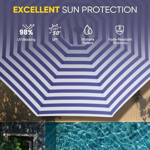 9ft Patio LED Umbrella with light