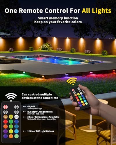 Solar Deck Lights Outdoor 20 Pack