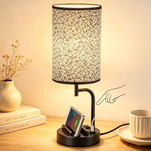 Touch Control USB Table Lamp with USB C