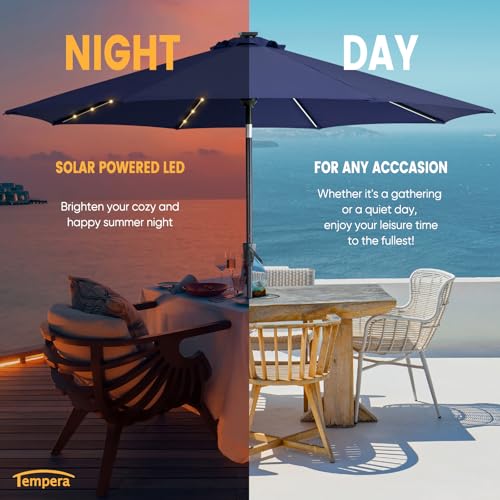 9ft Patio LED Umbrella with light