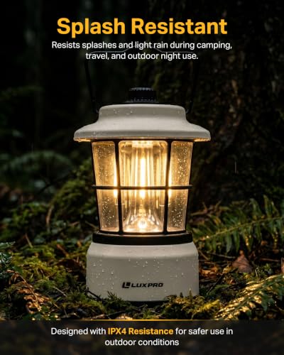 Rechargeable Retro Outdoor Lantern LED Camping Lantern (2 Count)