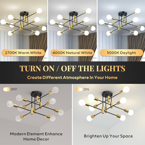 Modern Sputnik Chandelier