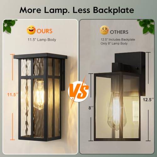 Outdoor Wall Light Fixtures (2 Count)