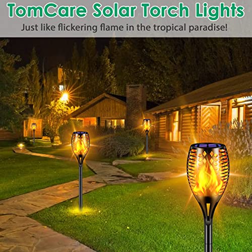 Flickering Flame Solar Torch Lights Outdoor (4 Count)