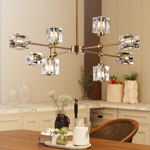 Crystal Sputnik Chandelier with 8