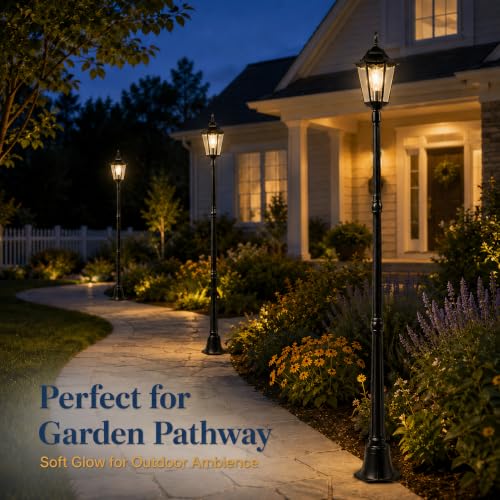 84" Outdoor Lamp Post Light