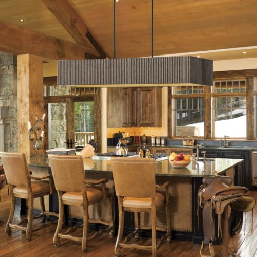 White Washed Wood Chandelier