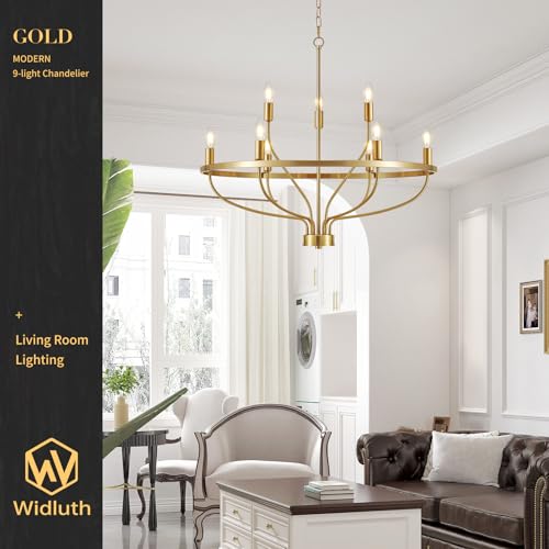 30" Gold Chandelier (9 Count)