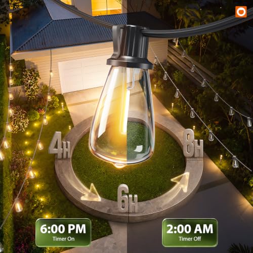72FT Solar String Lights Waterproof with Remote & USB (78 Foot)