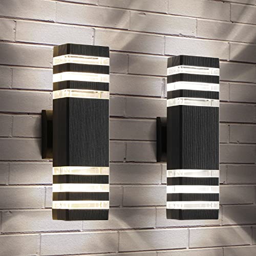 Up and Down Outdoor Lights 15'' Exterior Wall Lights (2 Count)