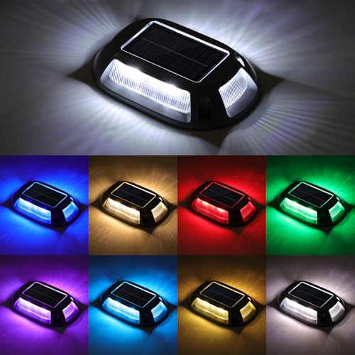 Solar Driveway Lights Dock Deck Lights 12 Pack (12 Count)