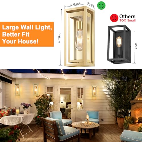15" Outdoor Wall Lights