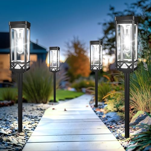 Taller Solar Pathway Lights Outdoor (12 Count)