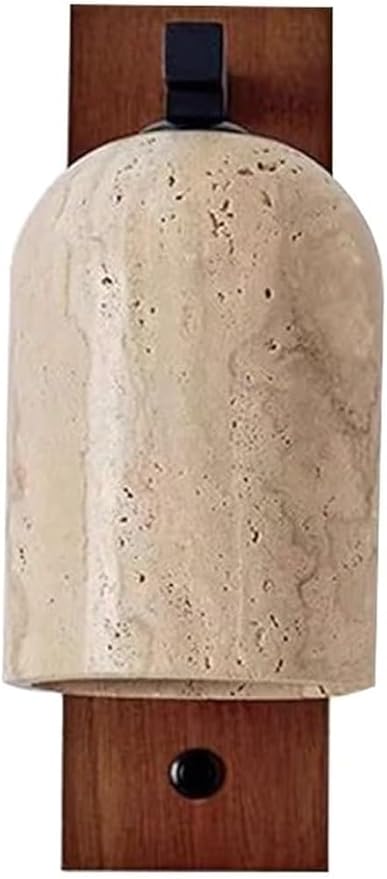 Wall Sconce Stone Wall Lamp Marble Look Shade E27 Base Indoor Lighting for Bedroom Hallway Living Room Entryway Bedside Accent