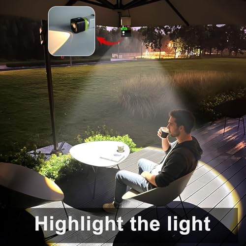 1PCS White LED Camping Lantern Rechargeable for Power Outages (16.8 Ounce)