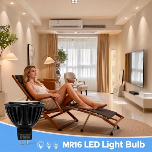 MR16 LED Bulb 5W Dimmable Upgraded Aluminum Housing & COB Chip