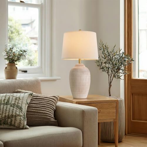 29.5" Tall Vintage Ceramic Table Lamp with 5FT Cord