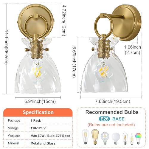 Gold Wall Sconce 1