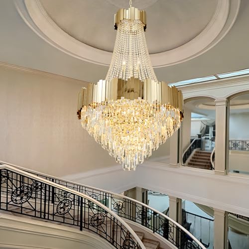 Large Gold Luxury Crystal Chandeliers