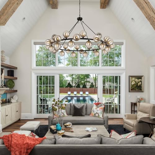 Large Chandeliers for Dining room Round 60'' Oversized Living Room Lighting