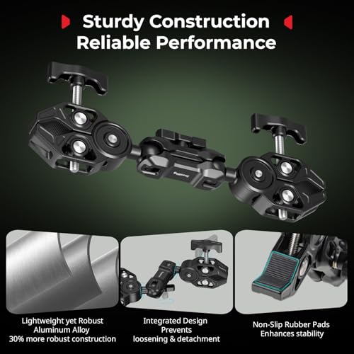 Double Super Clamp Mount with Magic Arm